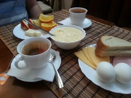 Мой обычный завтрак