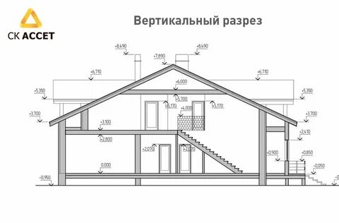 Проект дома из пеноблока чертежи