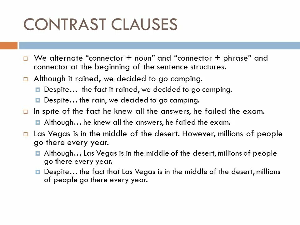 Rephrase the sentences. Contrast Clauses в английском. Clauses of contrast правило. Clauses of contrast and purpose. Clauses of consequence упражнения.