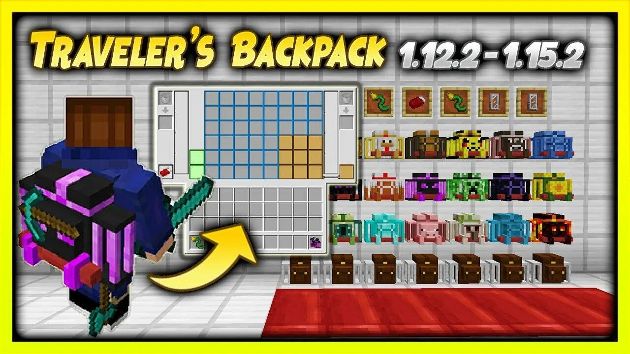 Мод travellers backpack 1.12 2. Traveller&#039;s backpack 1.12.2. adventure backpack 1.12.2 крафты. travellers backpack minecraft.
