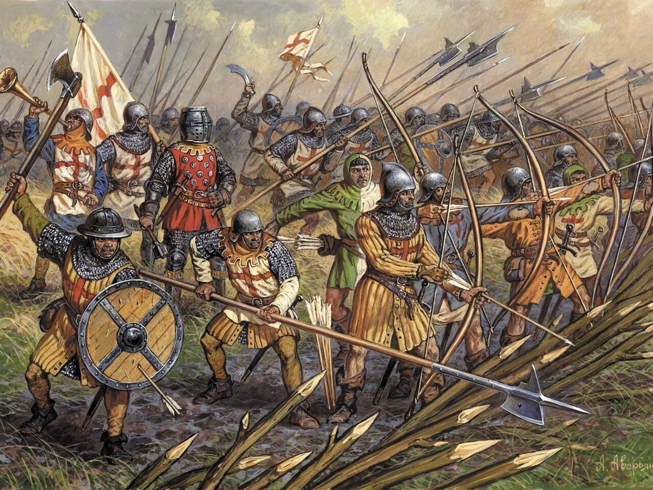 Армия вассалов. Креси 1346 битва. Битва при Азенкуре (1415 г.).