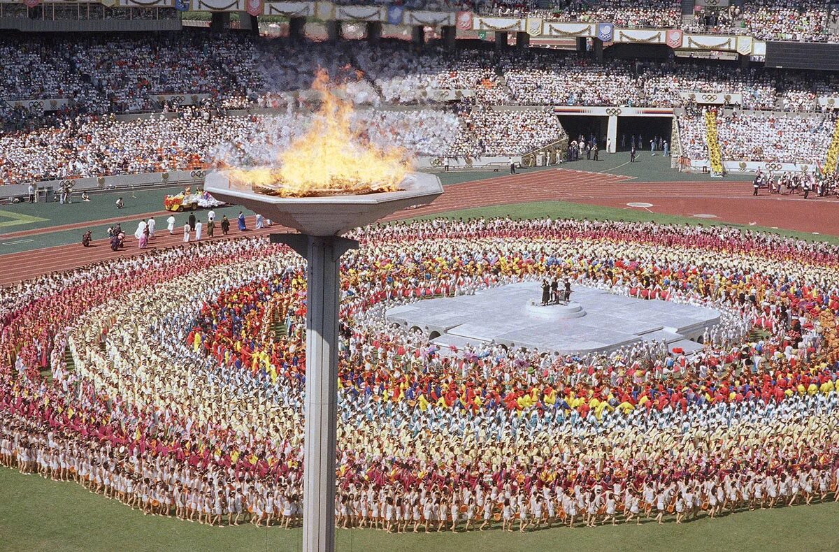 Олимпийский стадион в Сеуле 1988. Летние Олимпийские игры 1988. Летние Олимпийских игр 1988 года в Сеуле, Южная Корея..