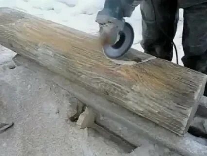 Выборка пазов в бревне