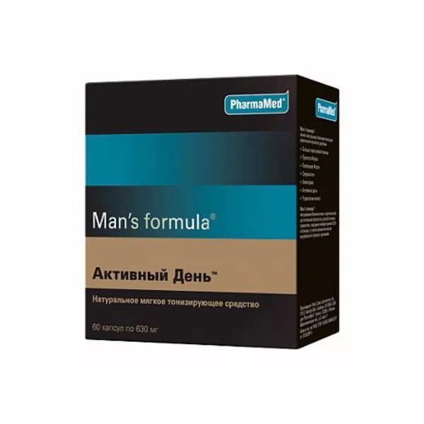 Витамины PHARMAMED man's Formula. Менс формула активный день капс №60. BIOVIN Менс формула 60 капсул. Мен-с формула активный день капс. №60. Менс формула для мужчин больше чем