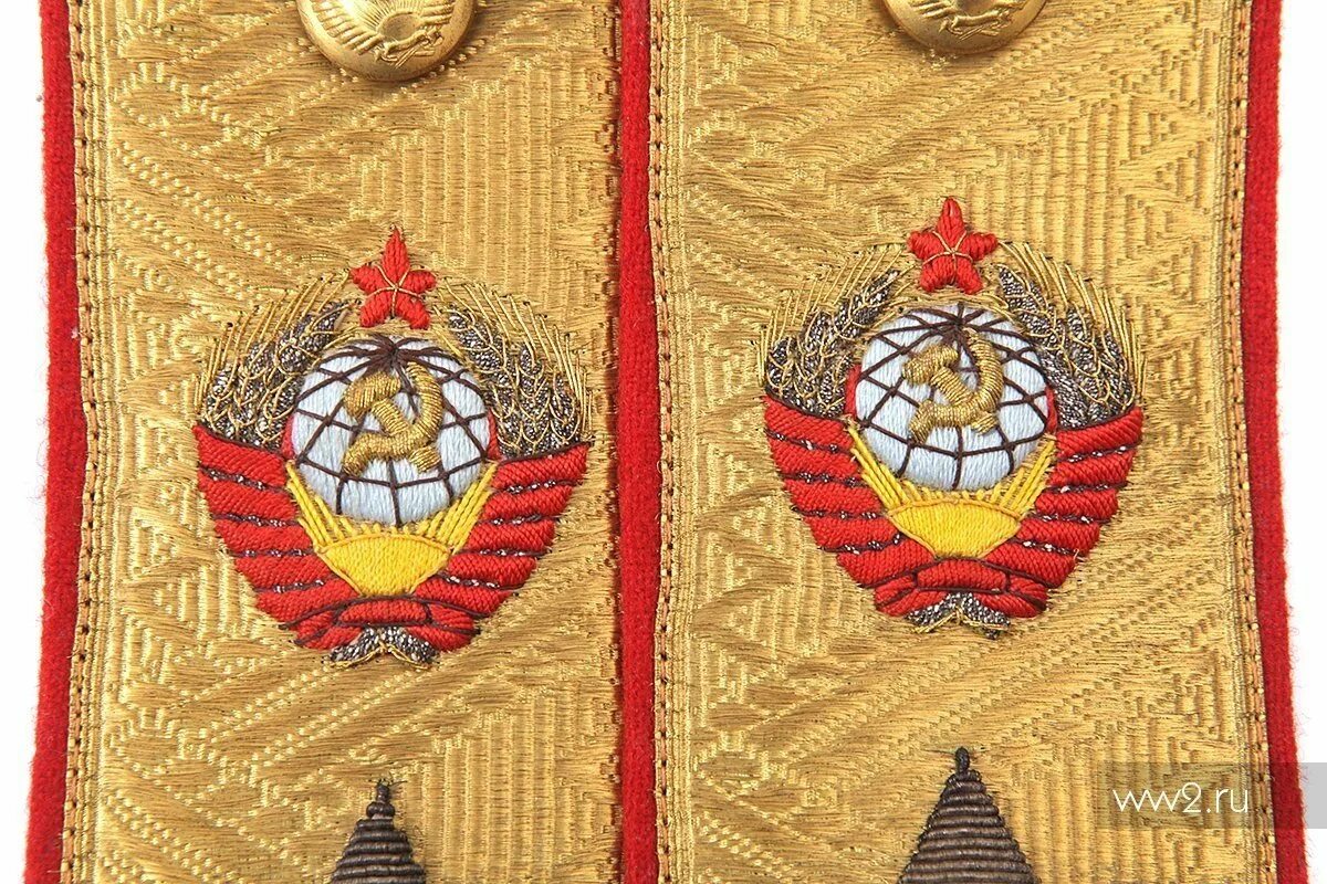 Парные погоны маршала Советского Союза