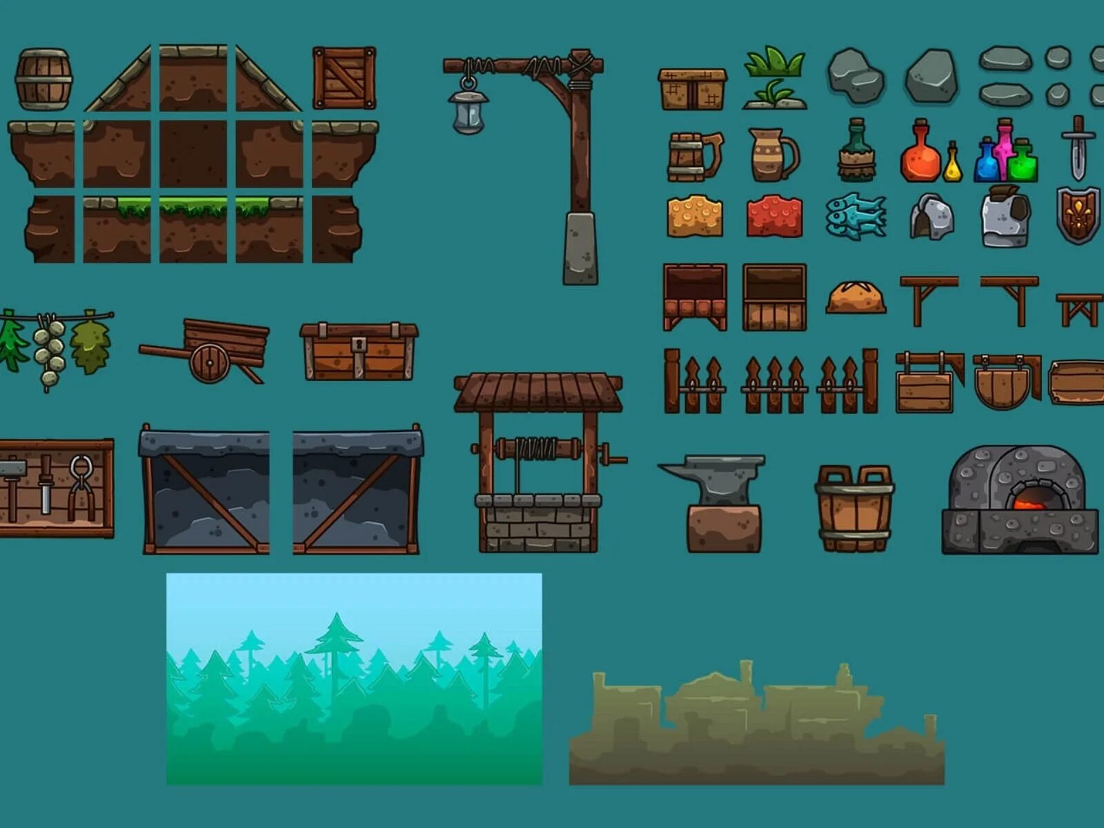 Platform game assets