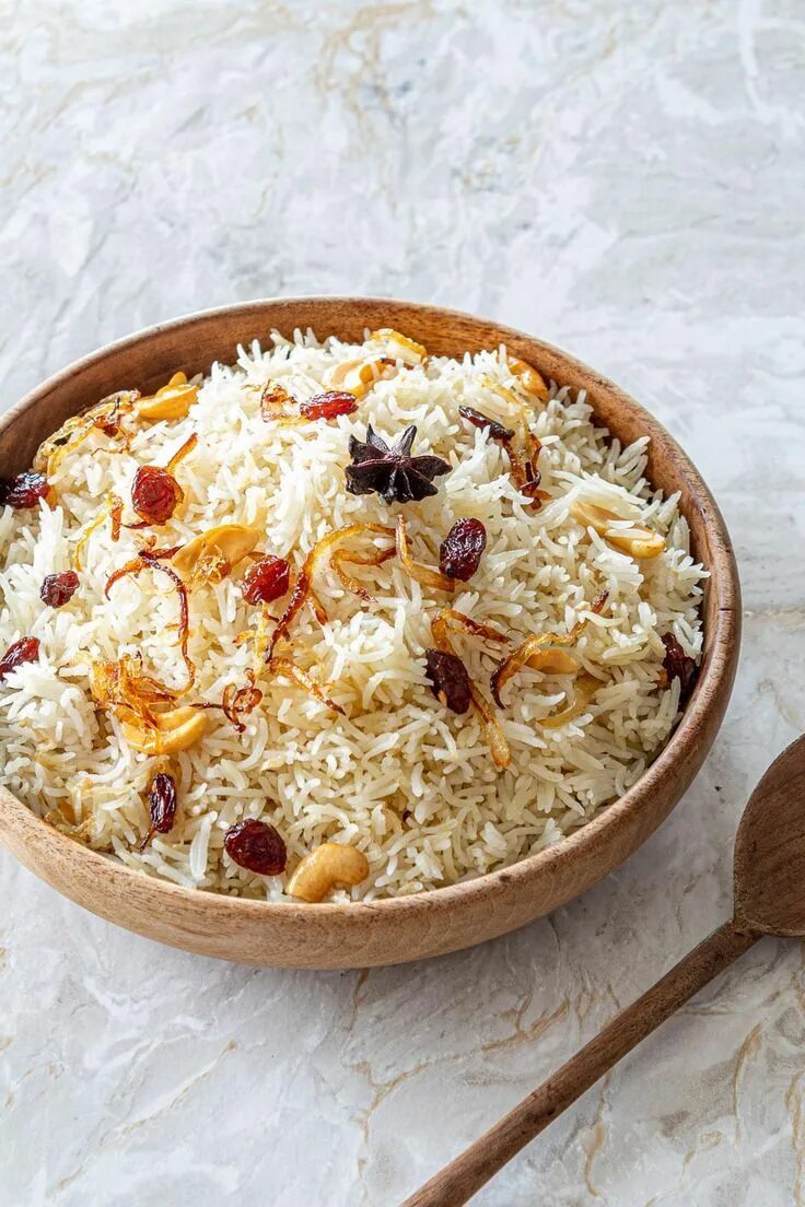 Ghee Rice. Рис с изюмом Бангладеш. Indian Rice. Начинка для блинов рис с яйцом