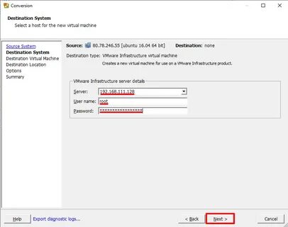 Vmware converter