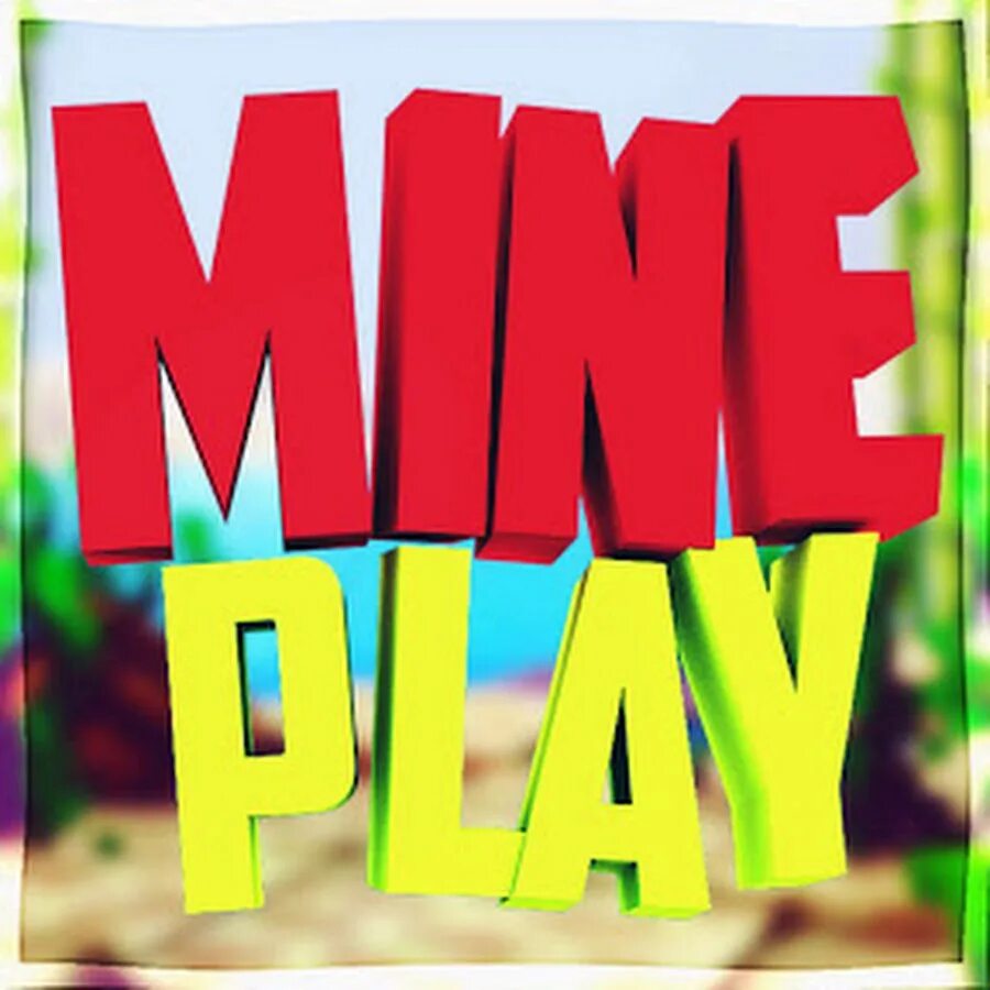 Плей майн. Майн плей канал. Баннер с надписью mine Play. Playmine icon.