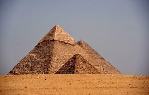 The egyptians built the pyramids