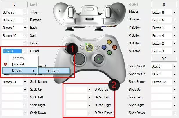 Настройки геймпада в играх. Кнопки геймпада Xbox 360. X360ce Dualshock 4. Как настроить джойстик в x360ce. X360ce настройка геймпада.