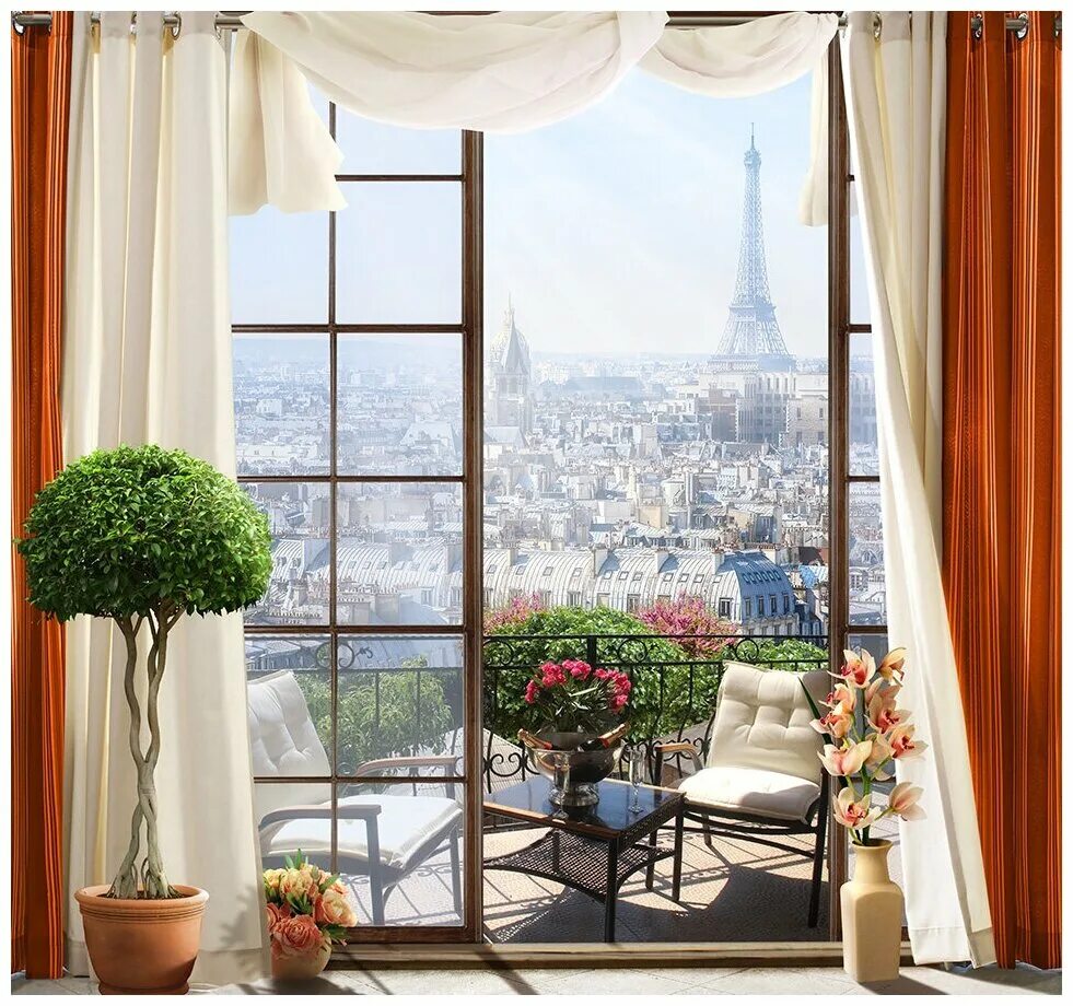 украсить балкон цветами. французское остекление балкона рехау. окна на лоджию. балкон с открытым окном. занавески на балкон.