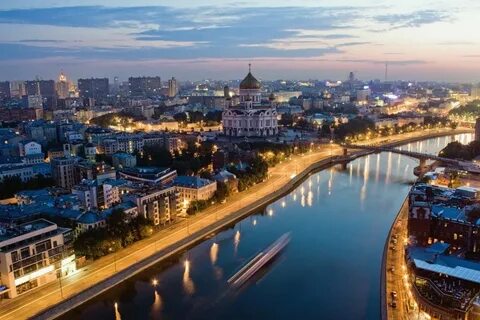 Москва река сверху