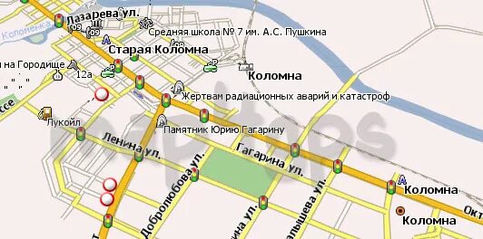 Карта коломны с улицами. Коломна достопримечательности на карте. Схема города Коломна. Туристическая карта Коломны.