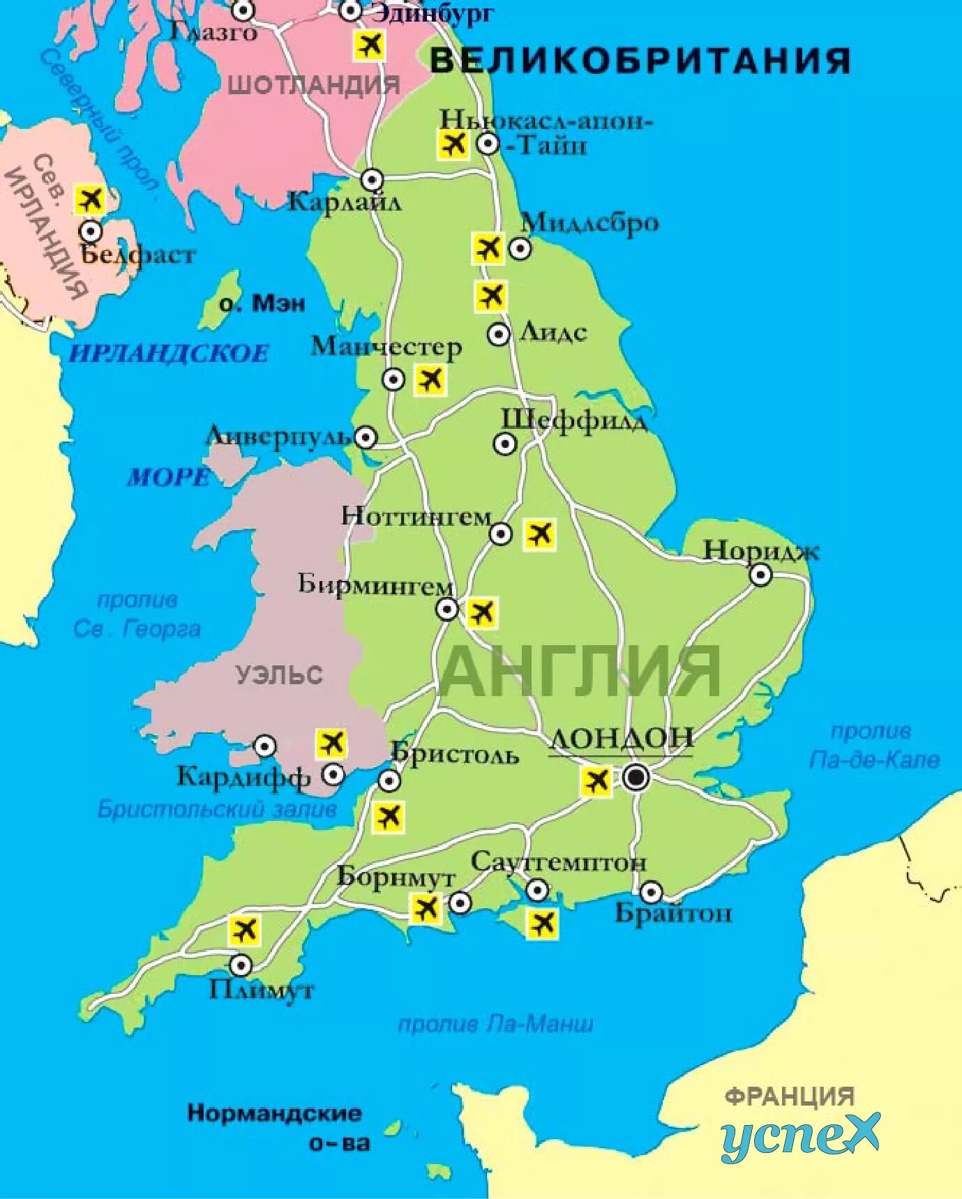 Территория великобритании в россии. Карта Англии и Великобритании. Карта Великобритании на русском со странами. Расположение Великобритании на карте. Политическая карта Великобритании.