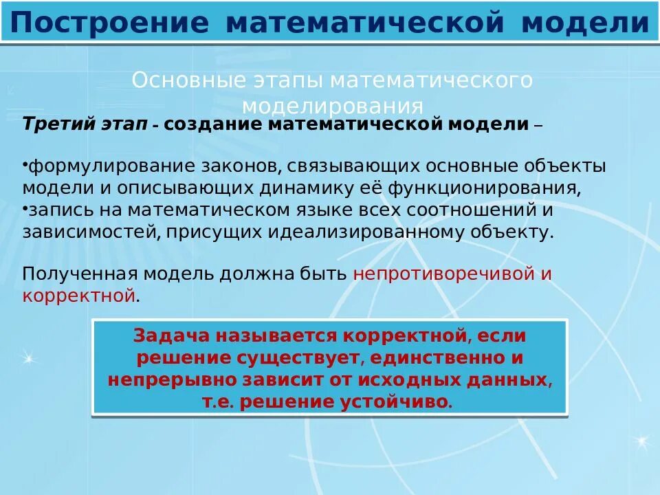 Метод построения математических моделей. Построение математической модели. Этапы построения математической модели. Построение простых математических моделей. Основные этапы построения математической модели.