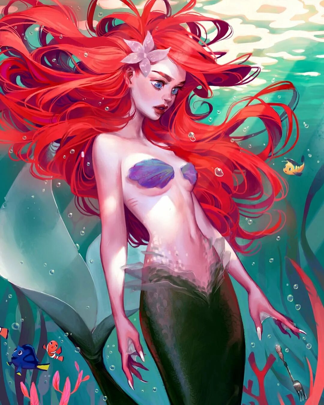 Ариэль персонажи. Русалочка арт. Сакимичан ариэль. Русалочка ариэль аниме арт. Русалка ариэль.