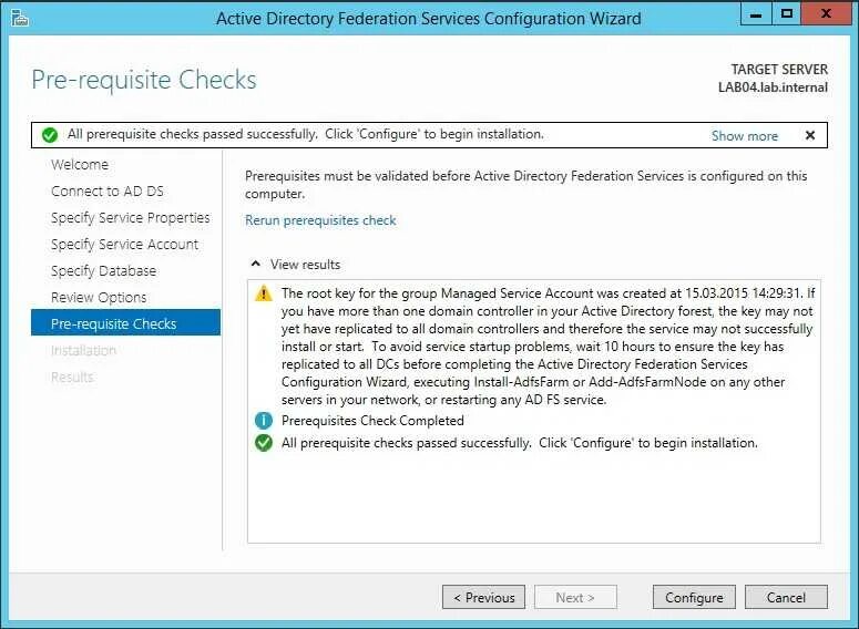 Active directory проверить. Windows server check passed. requisite. adfs. exchange active directory forest.