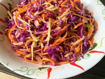 Салат из красной капусты с майонезом