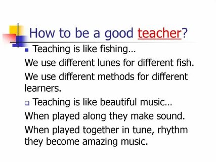 His teacher is