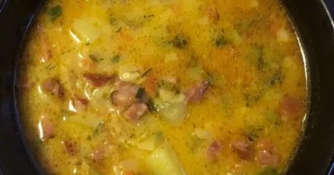 Гороховый суп с мясом мультиварке
