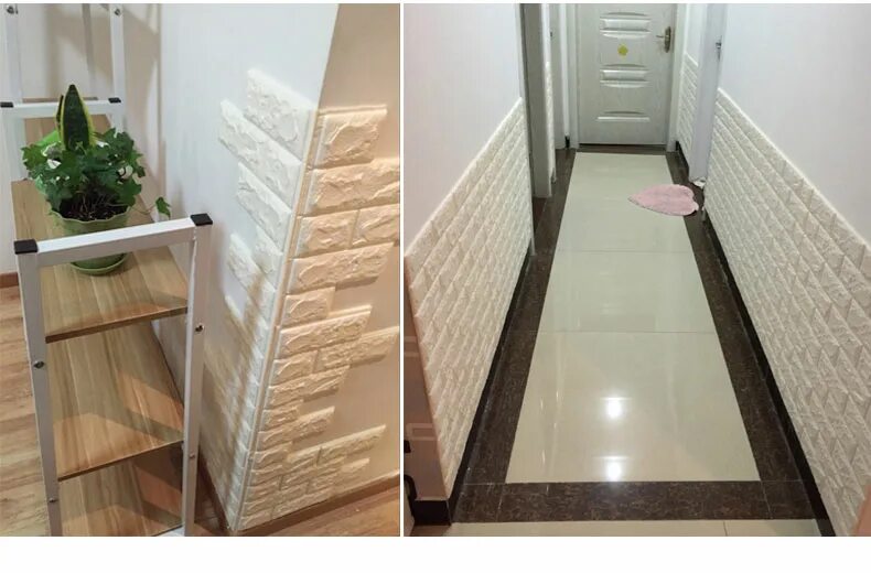 самоклеющаяся пленка для стен. самоклеющиеся панели для стен в коридор. фреска на стену в прихожую. комплект панелей пвх сказочный лес 2700x375 мм 4 шт. панели в прихожую на стену.