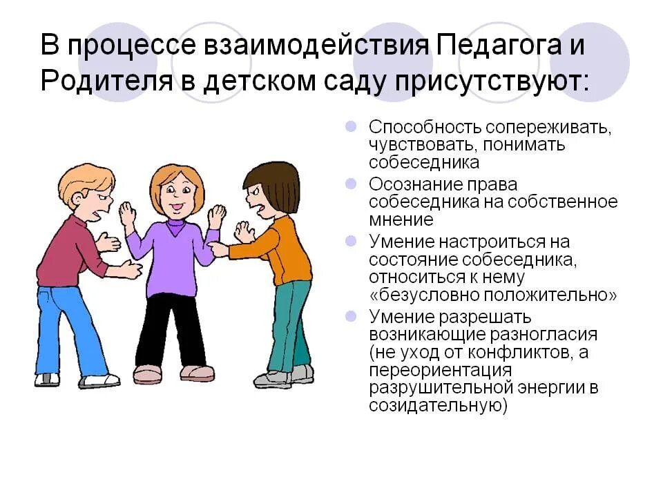 Эффективное общение с родителями