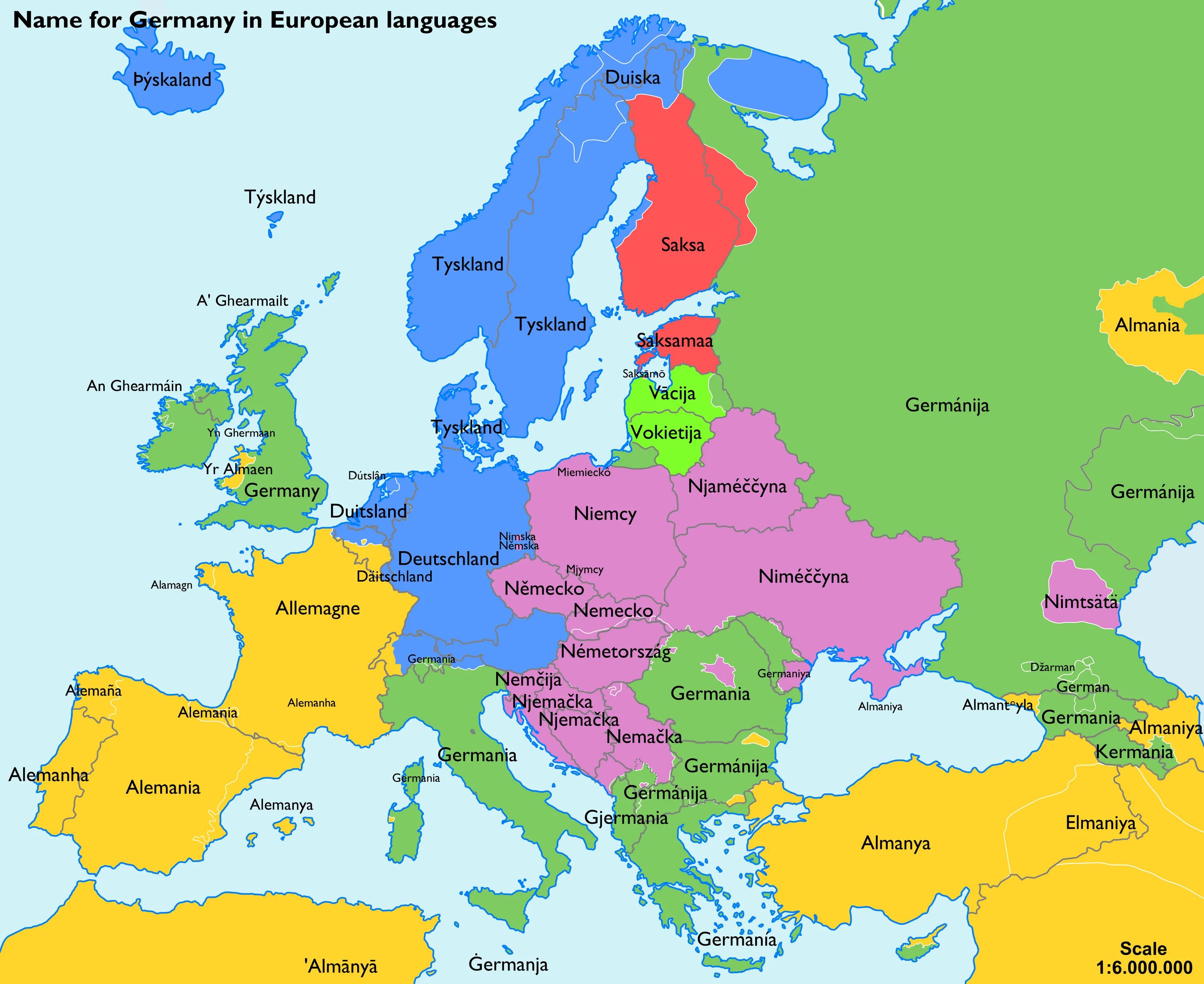 Названия германии в разное время. Политическая карта Европы на немецком языке. Карта Европы со странами. Карта Европы на немецком. Германия на карте Европы.