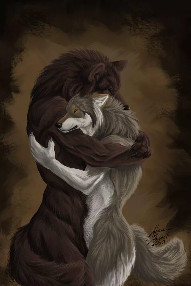 Обнимает волка. Волки обнимаются. Оборотни любовь. Волк фэнтези. Обнимая волка