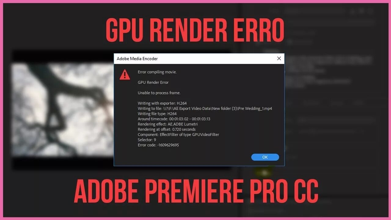 Ошибка адобе. Ошибка рендеринга премьер про. Premiere Pro ошибка рендеринга. Ошибка Adobe Premiere Pro. Premiere Pro GPU render Error.