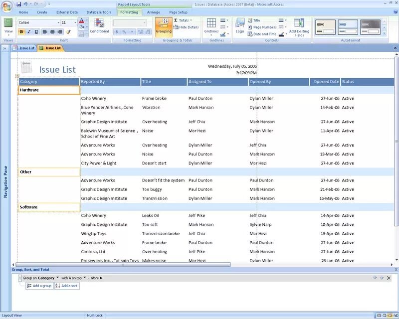 Отчеты в access. Отчеты базы данных. Отчет access 2007. Microsoft Office access 2007. Reports access