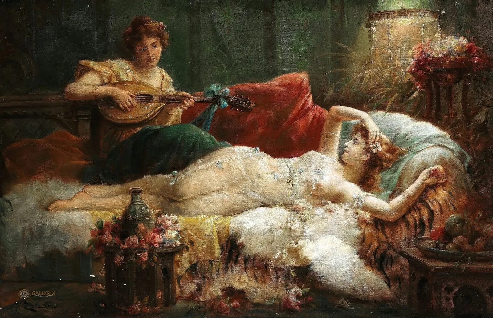 Ханс Зацка одалиска. Ханс Зацка (1859-1945). Художник Ханс Зацка. Ханс Зацка сон невесты
