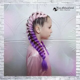 Косички с канекалоном пошагово
