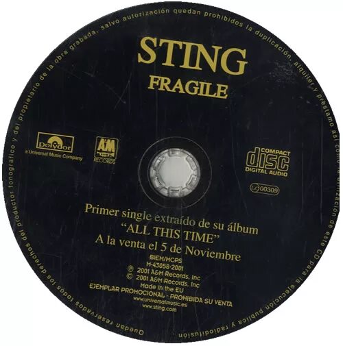 По стингу текст. Стинг Фраджил. Sting fragile. Стинг хрупкие. Sting CD.