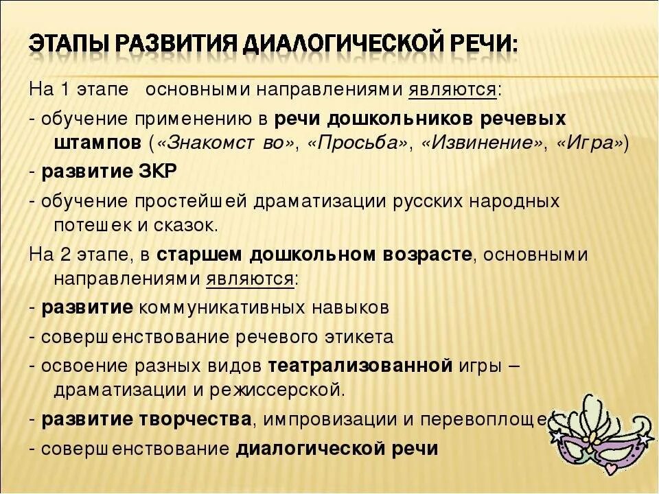 Развитие диалогической речи детей