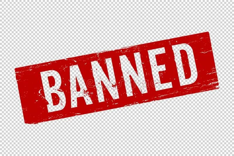 Banned content. Banned штамп. значок бана. бан на прозрачном фоне. ban для фотошопа.
