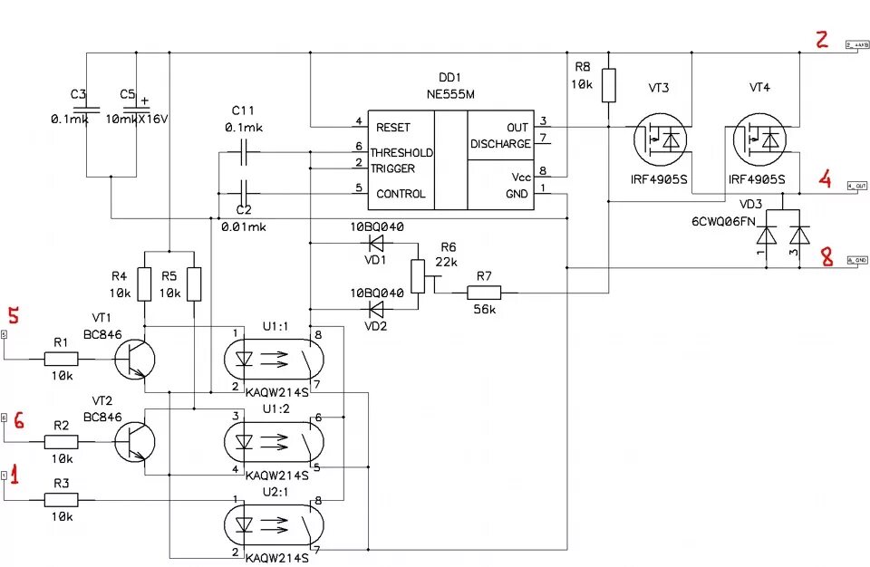 ДХО на attiny13 схема. Ne555 ДХО схема. Схема китайского контроллера ДХО. Контроллер дневных ходовых огней ДХО "Дальний в полнакала".