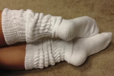 Feet in white socks