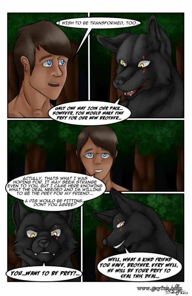 Adopting a werewolf комикс
