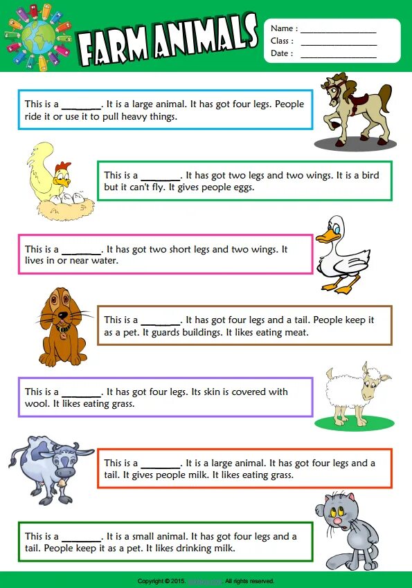 Animals tasks for Kids. Animals Worksheets. Задание have got animals. Animals matching exercises for Kids.