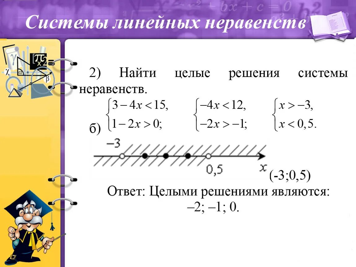 Урок неравенства 9 класс