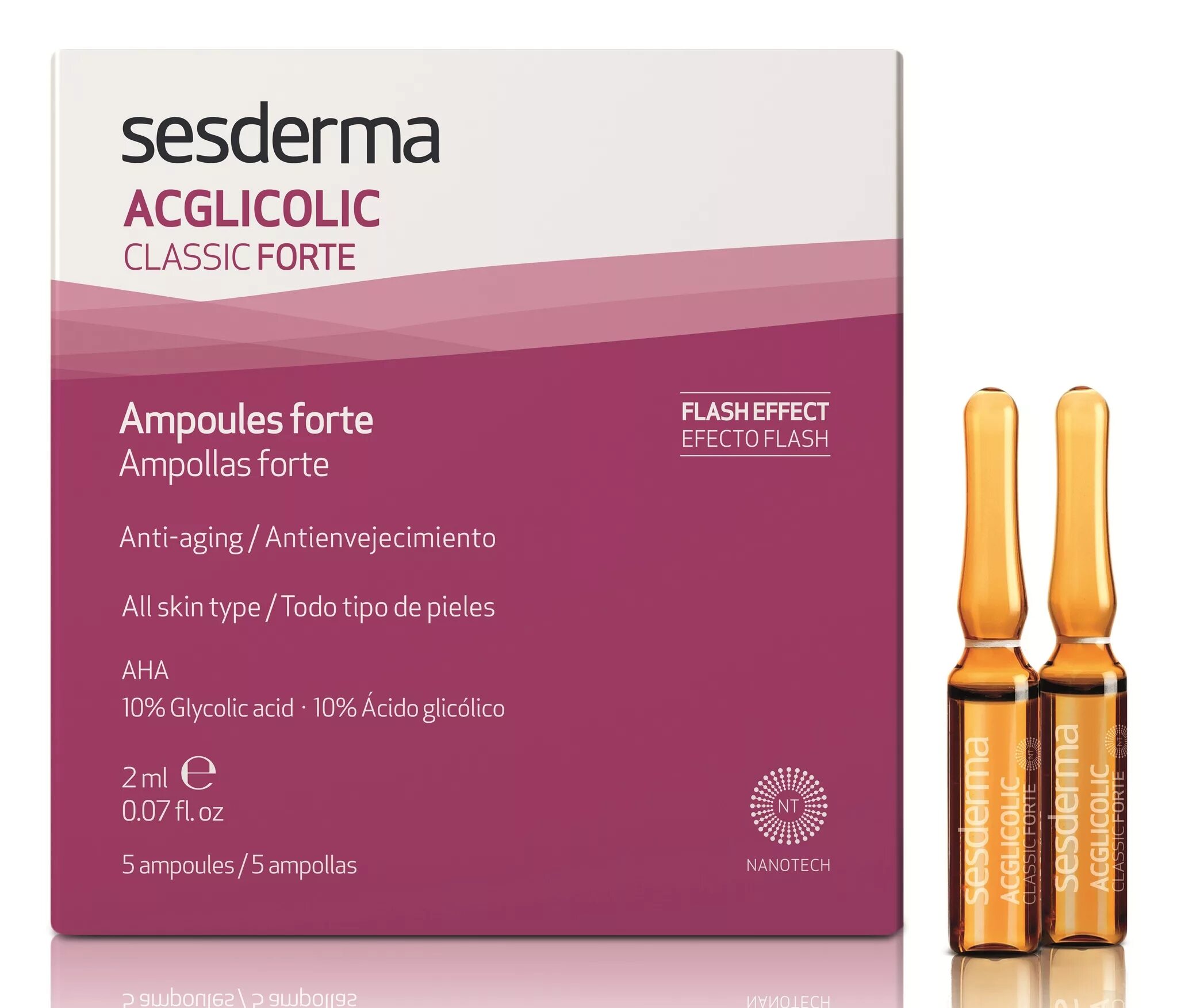 Sesderma Acglicolic 20 Ampoules / средство в ампулах с гликолевой кислотой. Ампулы Sesderma Acglicolic Classic Forte Ampoules, 10*1.5 мл. Sesderma c-Vit сыворотка. Sesderma Acglicolic Classic Forte 1,5 ml. Форте уколы купить