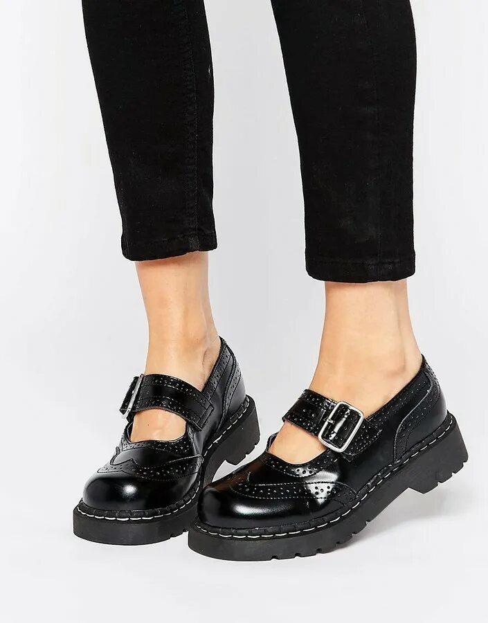 Туфли черные на черных подошве. ASOS туфли Mary Jane. Обувь Mary Jane platform.