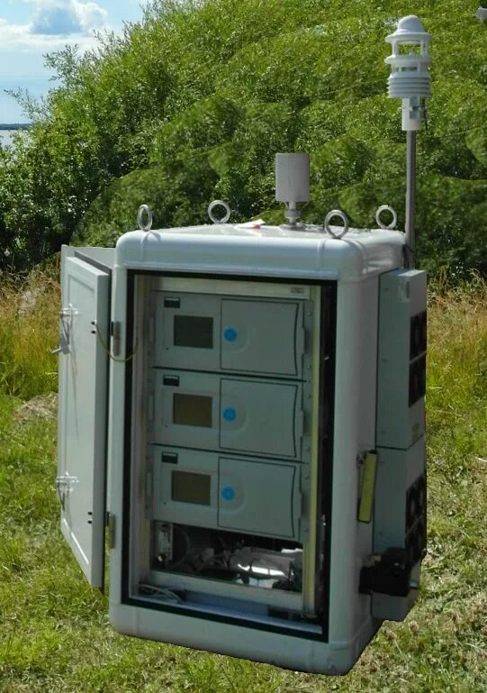 Стационарный мониторинг. Станция контроля воздуха. Система мониторинга атмосферного воздуха. Газоанализаторы для атмосферного воздуха. Лабораторные инструменты для мониторинга атмосферного воздуха.