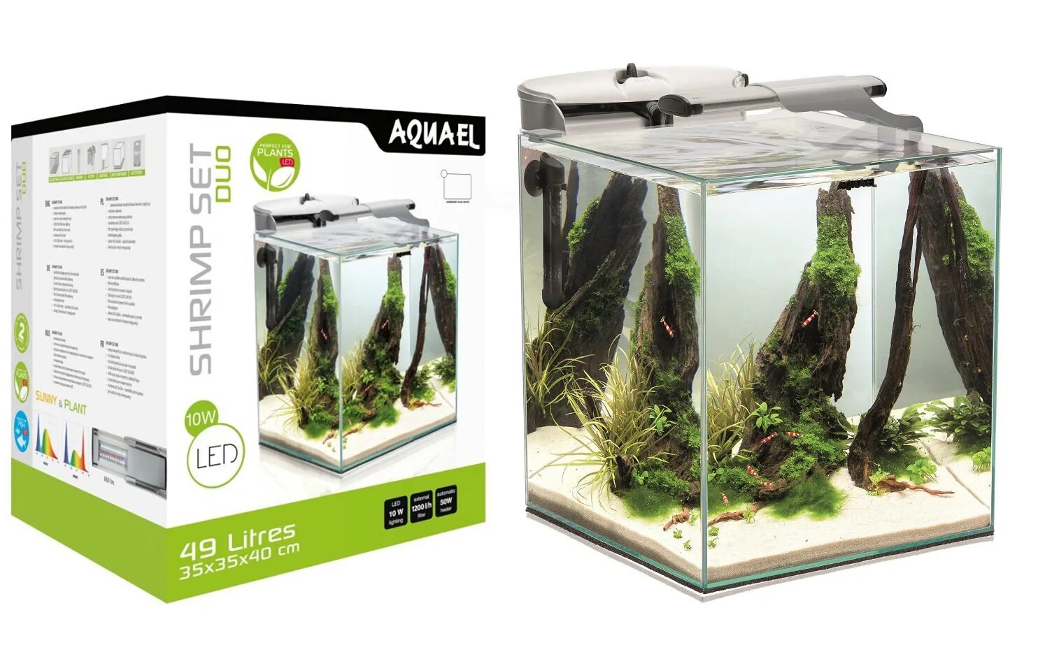 Aquael plant. Аквариум Aquael Fish & Shrimp Set Duo белый 49 литров. Aquael Shrimp Set Smart. Аквариум куб 49л акваэль. Aquael Shrimp Set 10.