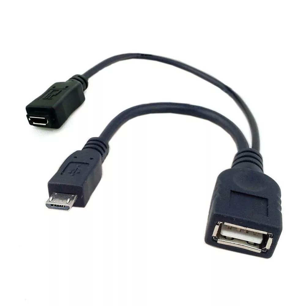 Микро usb 2. OTG USB Micro USB. Connector Cable OTG USB. Кабель-концентратор 2 Micro USB / Micro USB. Переходник OTG 2 USB разъёма.