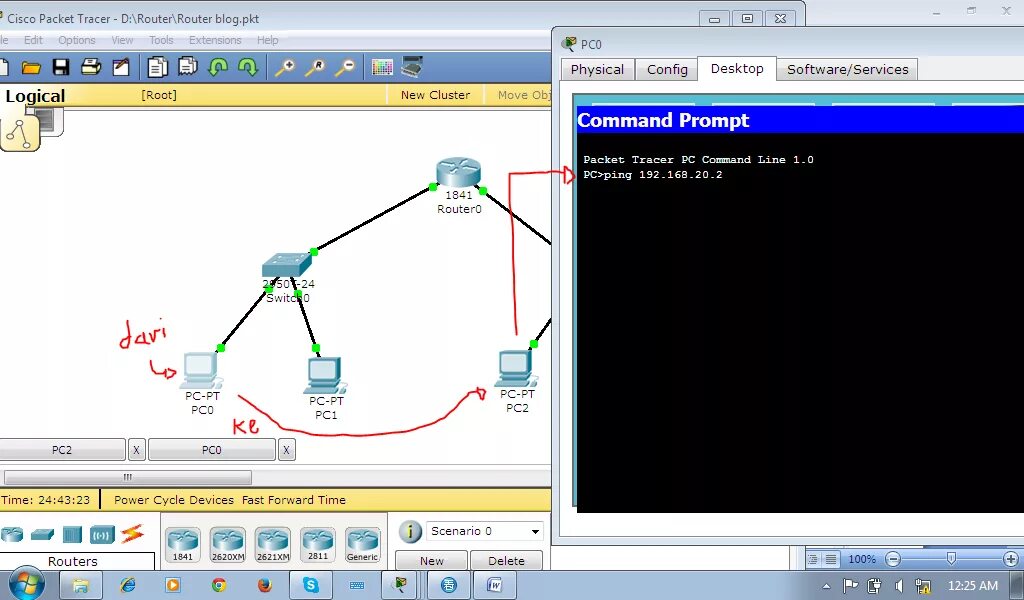 Packet tracer роутер