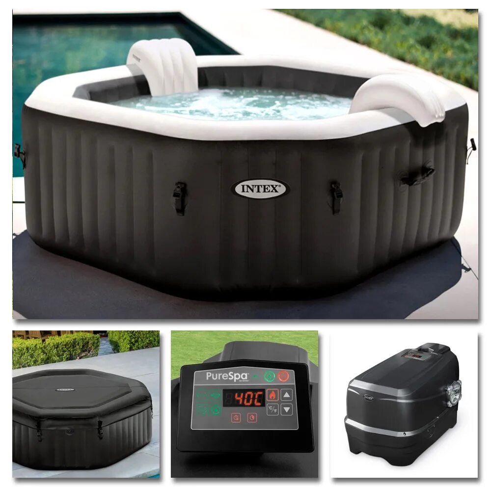 Спа бассейн intex. Интекс джакузи надувной. Spa intex джакузи. Intex purespa. Intex purespa 28462.
