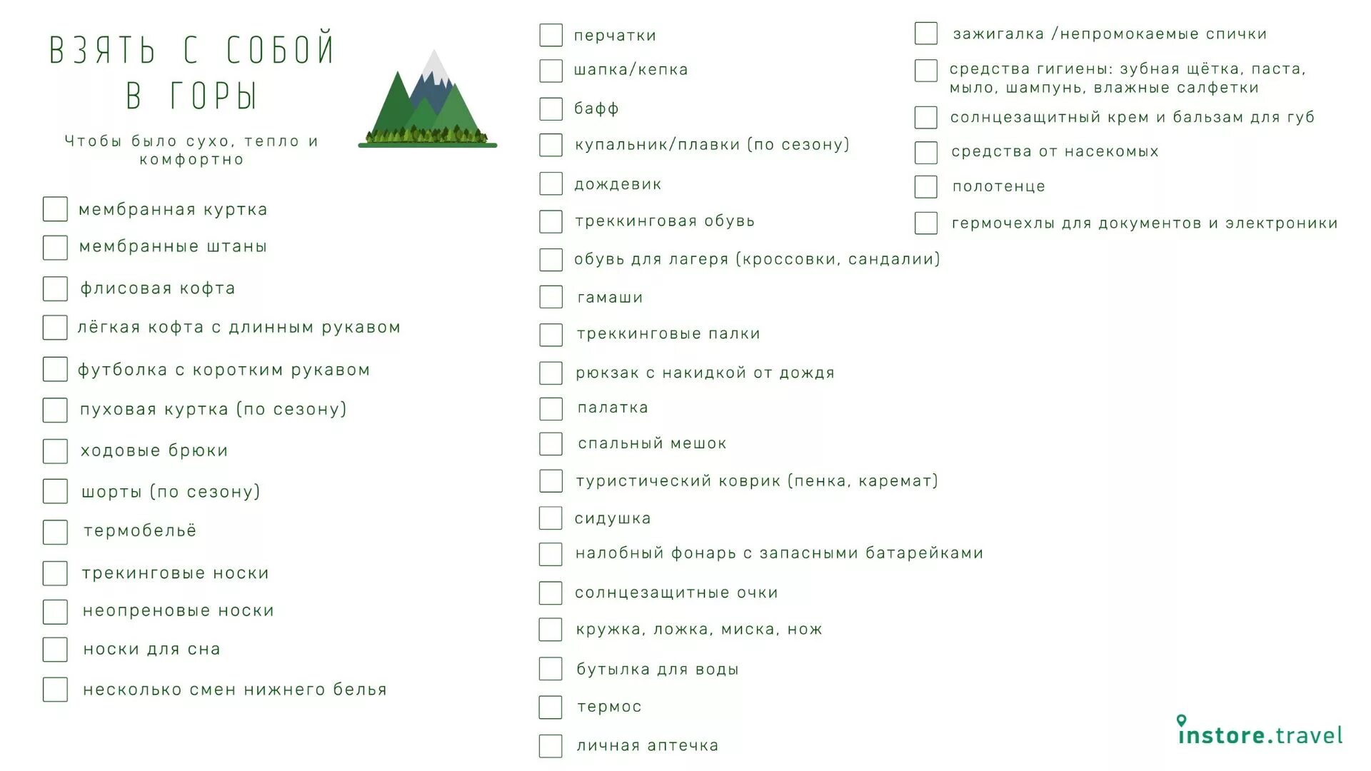 Что взять с собой в деревню. Список в поход. Список необходимых вещей в поход. Чек лист в поход. Список вещей для палаточного отдыха.