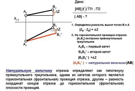 Величина отрезка определение